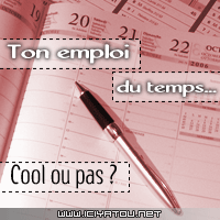 emploi du temps